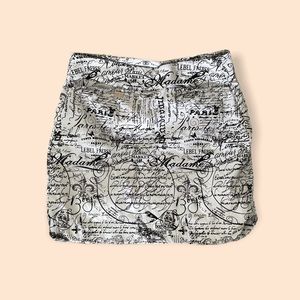 Lulu B French Print Skirt